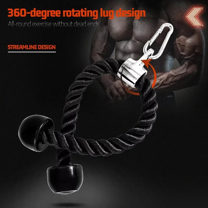 Triceps Rope Pull Down Device for Gym-4